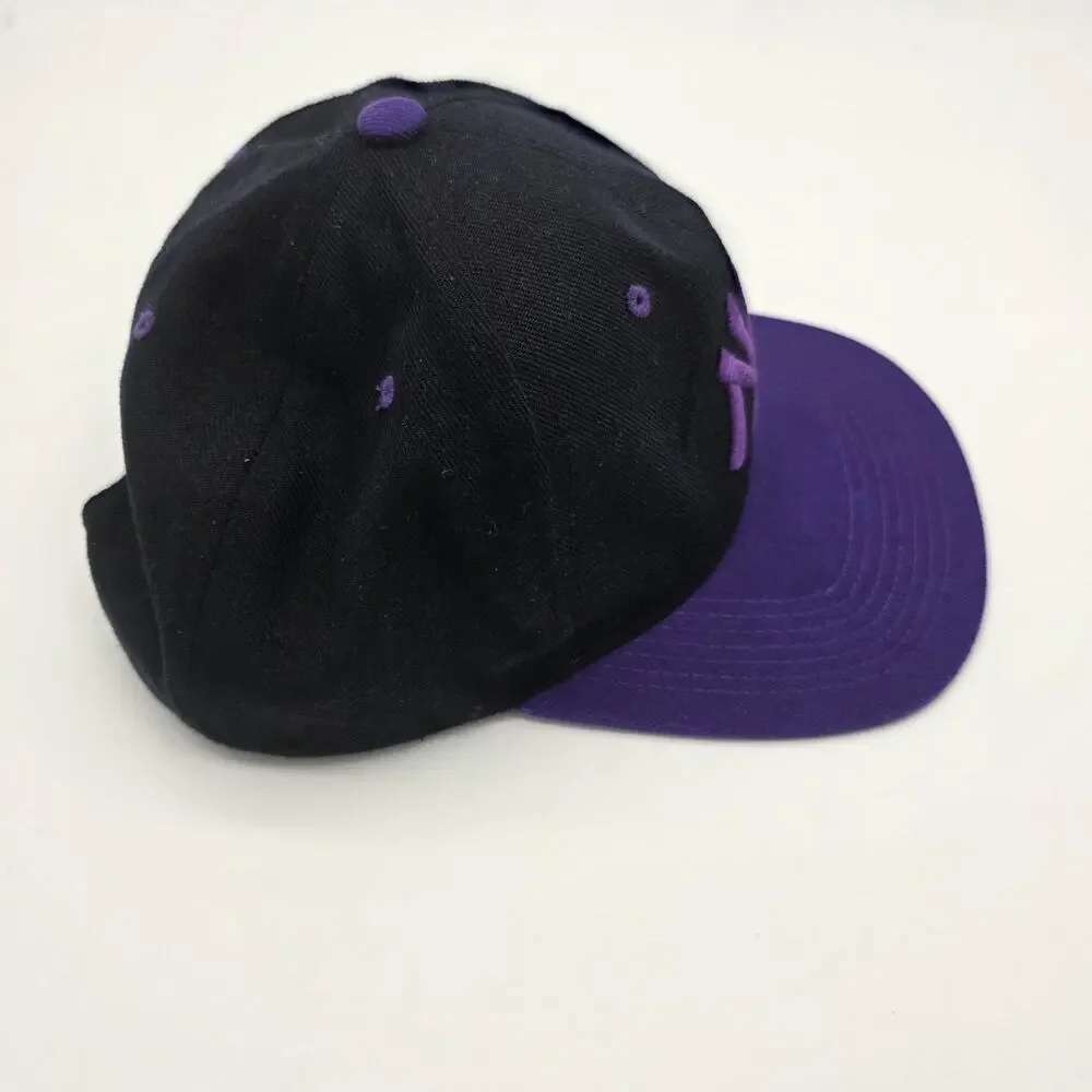 MUKA NY Yankees Black Purple Snapback Hat Flat Bill Embroidered Baseball Cap